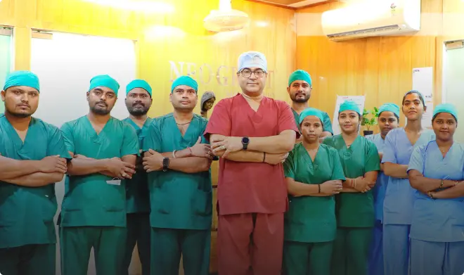 Neograft team with Dr Nav Vikram