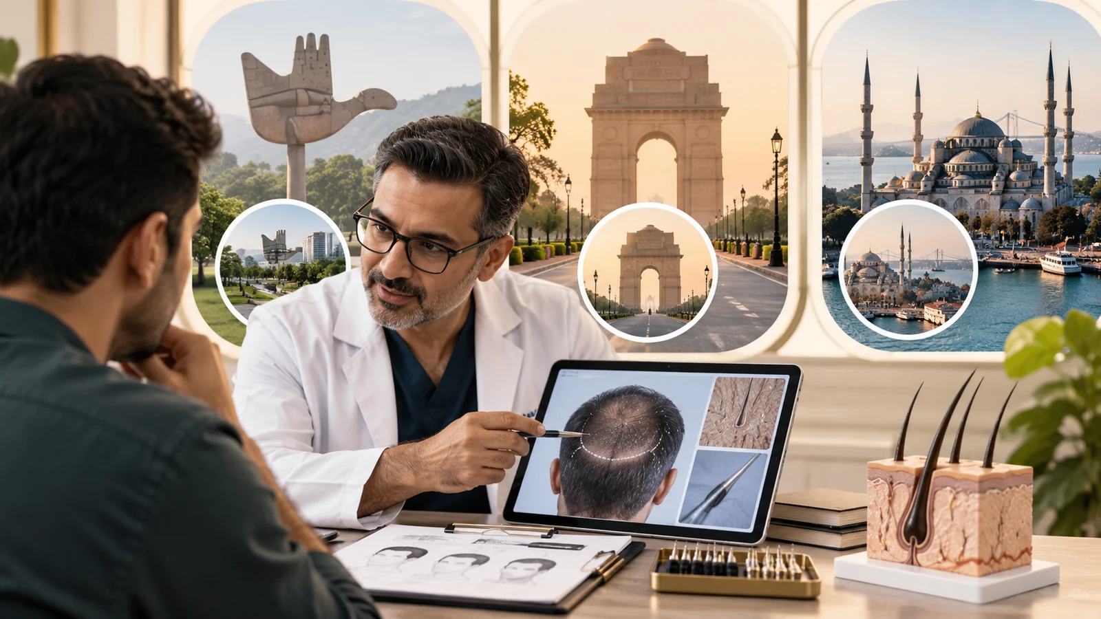 Hair Transplant in Chandigarh vs Delhi vs Turkey: A Surgeon’s Honest 2026 Comparison