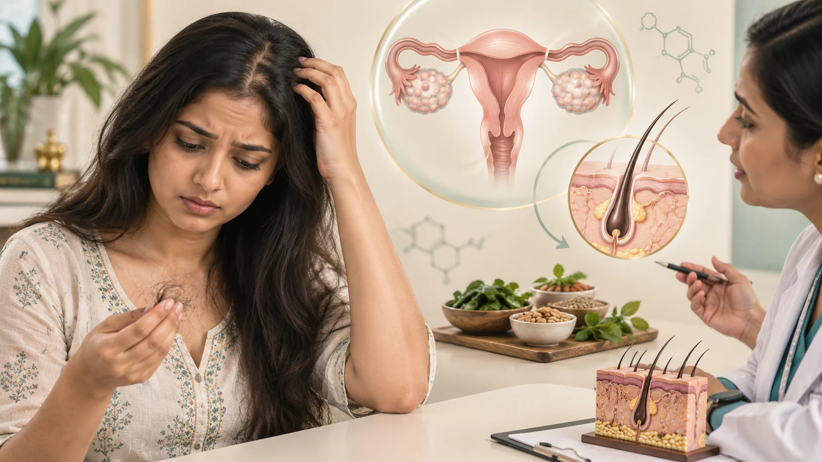PCOS and Hair Loss in Indian Women: What’s Really Happening and What Actually Helps